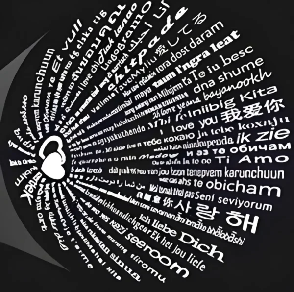 گردنبند "دوست دارم" به 100زبان دنیا