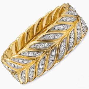حلقه مردانه طلا گندمی زرد 18 عیار با نگین جواهر الماس تراش برلیان طرح خاص مدل wrgm1309